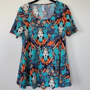 LuLaRoe Irma T - Size XS  Disney Pocahontas Shirt